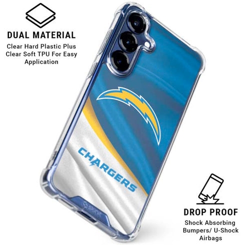 NFL Los Angeles Chargers Galaxy S25 Clear Case